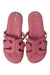 A Pink Sandals from Sam Edelman in size 7Y for girl. (Back View)