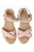 A Pink Sandals from Seed in size 7Y for girl. (Back View)