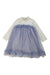 A Blue Long Sleeve Dresses from Petit Main in size 18-24M for girl. (Front View)