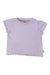 A Purple Short Sleeve Tops from Petit Main in size 12-18M for girl. (Front View)