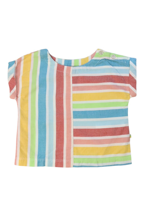 A Multicolour Short Sleeve Tops from Frugi in size 18-24M for girl. (Front View)