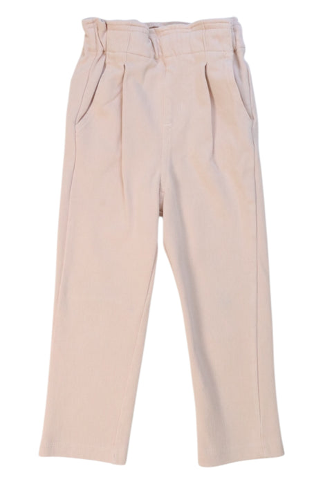 A Beige Casual Pants from Petit Main in size 18-24M for girl. (Front View)