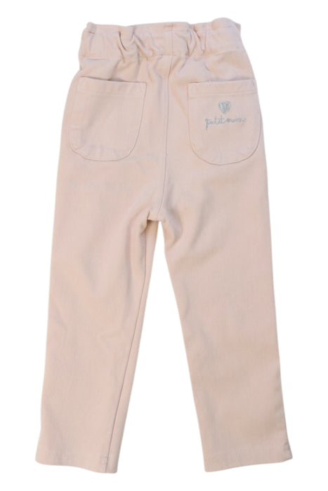A Beige Casual Pants from Petit Main in size 18-24M for girl. (Back View)