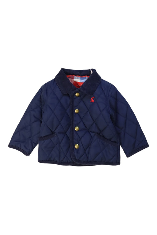 A Navy Puffer/Quilted Coats & Outerwear from Joules in size 3-6M for boy. (Front View)