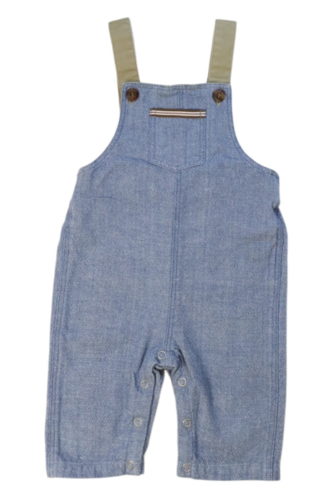 A Blue Long Overalls from Velveteen in size 3-6M for boy. (Front View)