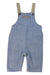 A Blue Long Overalls from Velveteen in size 3-6M for boy. (Front View)