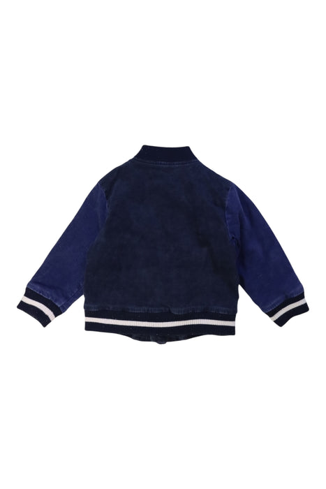 A Blue Lightweight Jackets from Chickeeduck in size 18-24M for boy. (Back View)