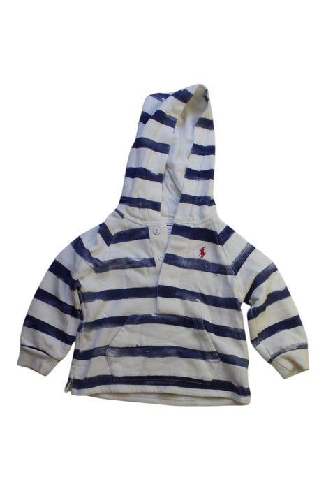 A White Hooded Sweatshirts from Ralph Lauren in size 6-12M for boy. (Front View)