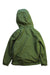 A Green Rain Jackets from Tommy Hilfiger in size 4T for boy. (Back View)