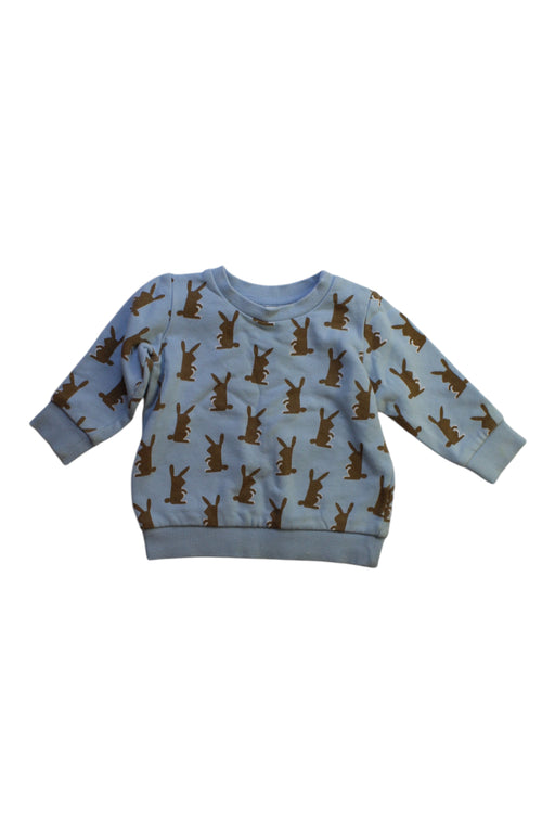A Blue Crewneck Sweatshirts from Seed in size 6-12M for boy. (Front View)