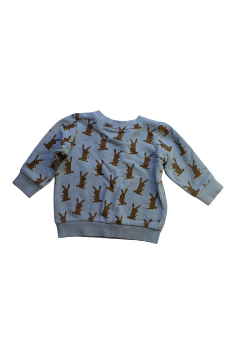 A Blue Crewneck Sweatshirts from Seed in size 6-12M for boy. (Back View)