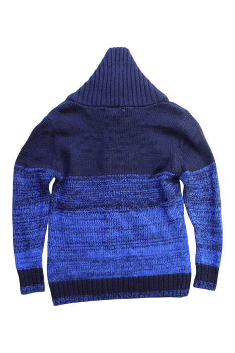 A Blue Hooded Sweatshirts from Seed in size 4T for boy. (Back View)