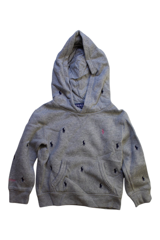 A Grey Hooded Sweatshirts from Ralph Lauren in size 3T for girl. (Front View)
