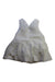 A White Sleeveless Dresses from Simonetta in size 6T for girl. (Back View)