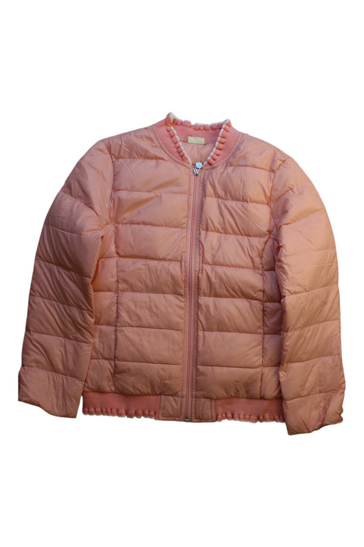 A Pink Puffer/Quilted Coats & Outerwear from Momonittu in size 12Y for girl. (Front View)
