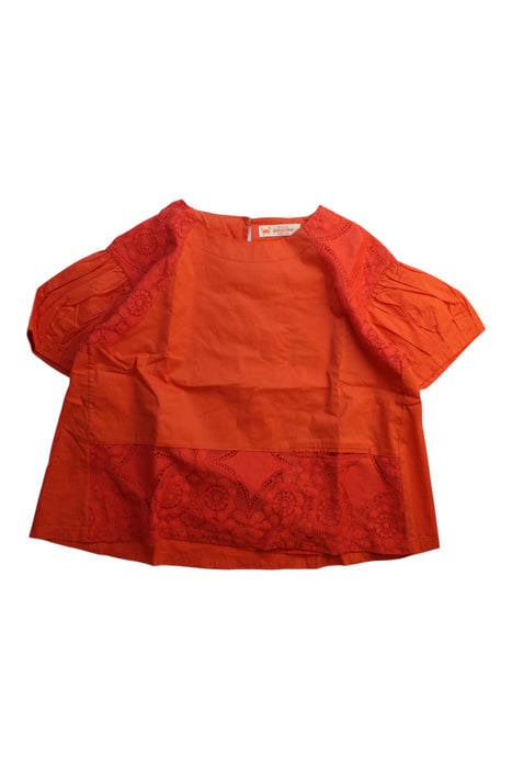 A Orange Short Sleeve Tops from As Know As Ponpoko in size 10Y for girl. (Front View)