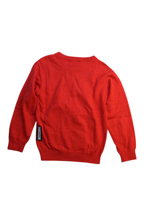 A Red Knit Sweaters from Moschino in size 4T for boy. (Back View)