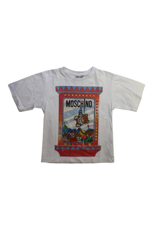 A Multicolour Short Sleeve T Shirts from Moschino in size 4T for boy. (Front View)