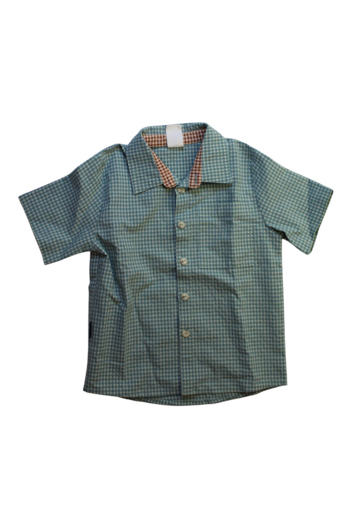 A Blue Short Sleeve Shirts from Hebe in size 3T for boy. (Front View)