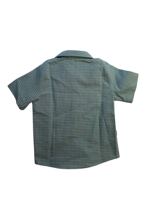 A Blue Short Sleeve Shirts from Hebe in size 3T for boy. (Back View)