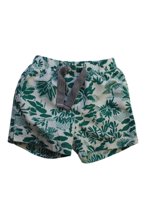 A Green Swim Shorts from Petit Bateau in size 12-18M for boy. (Front View)