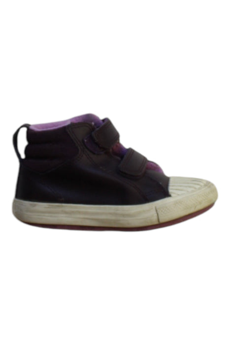 A Black Sneakers from Converse in size 3T for girl. (Front View)