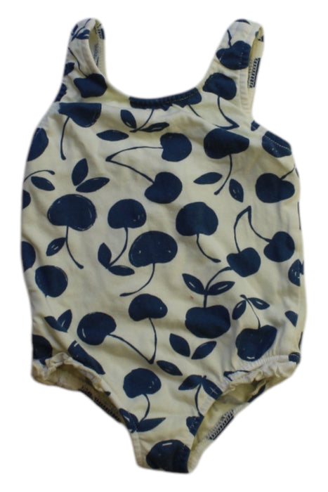 A Blue Swimsuits from Buho in size 3-6M for girl. (Front View)