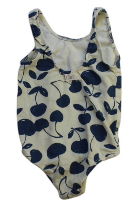 A Blue Swimsuits from Buho in size 3-6M for girl. (Back View)