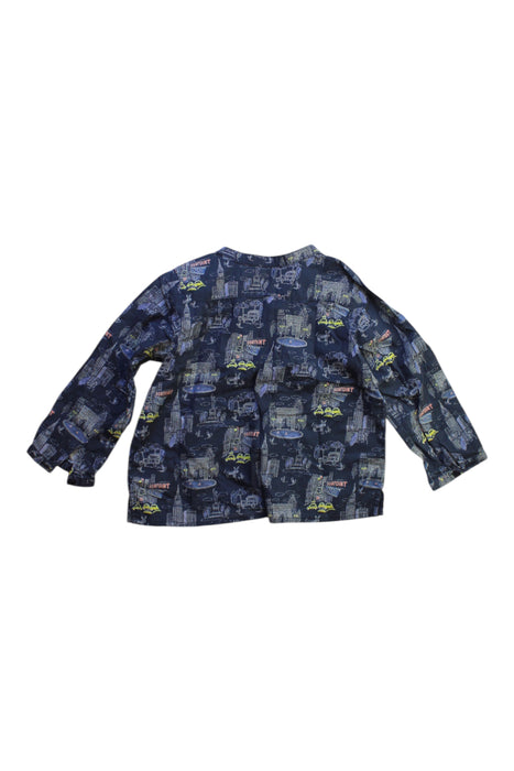A Blue Long Sleeve Shirts from Bonpoint in size 12-18M for boy. (Back View)