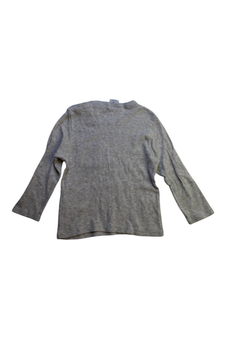 A Grey Long Sleeve T Shirts from Petit Bateau in size 18-24M for boy. (Back View)