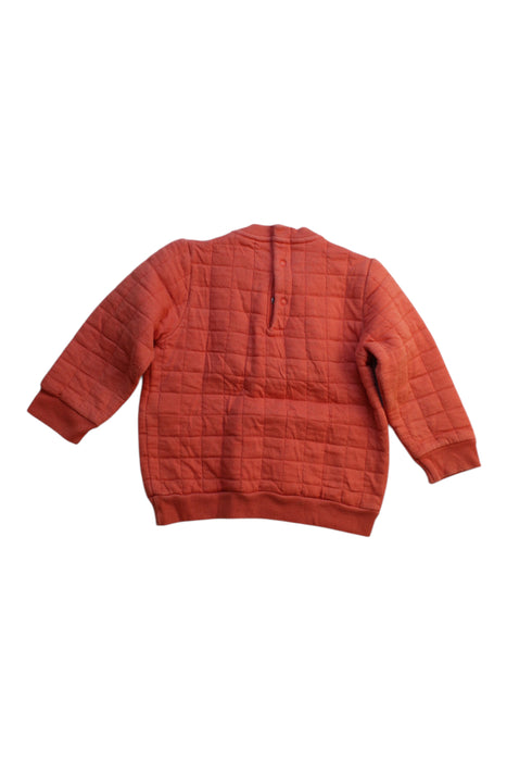A Orange Crewneck Sweatshirts from Petit Bateau in size 12-18M for boy. (Back View)