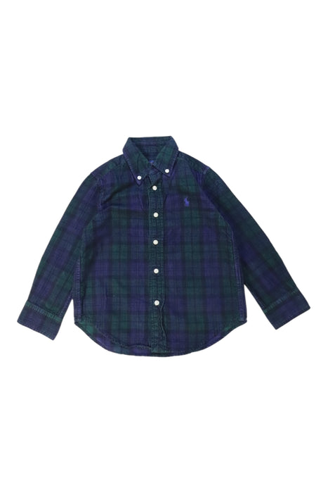 A Navy Long Sleeve Shirts from Polo Ralph Lauren in size 4T for boy. (Front View)