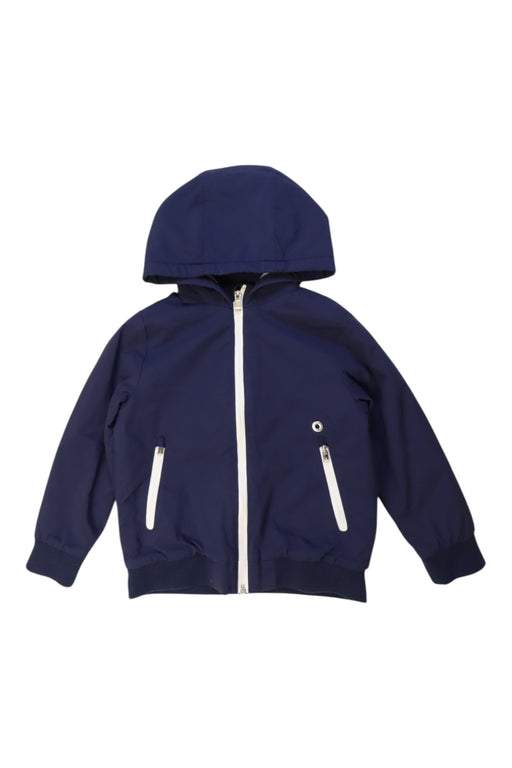 A Navy Lightweight Jackets from Jacadi in size 4T for boy. (Front View)