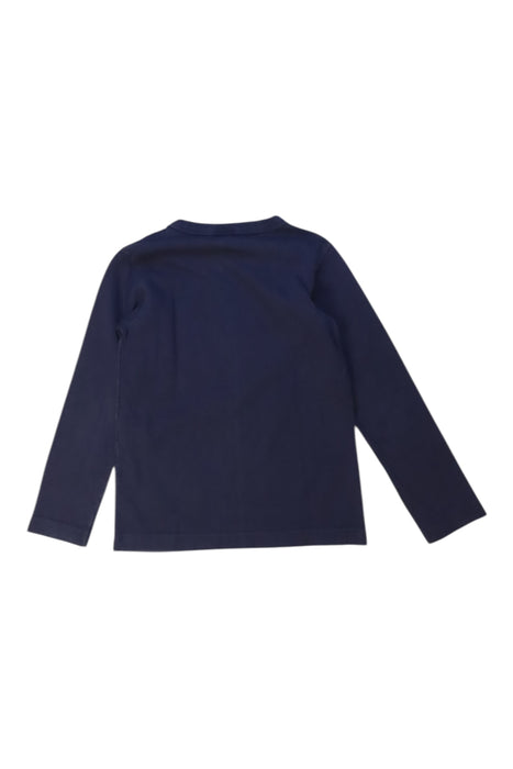 A Navy Long Sleeve T Shirts from Petit Bateau in size 6T for boy. (Back View)