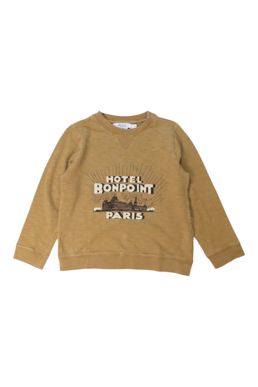 A Beige Crewneck Sweatshirts from Bonpoint in size 4T for boy. (Front View)