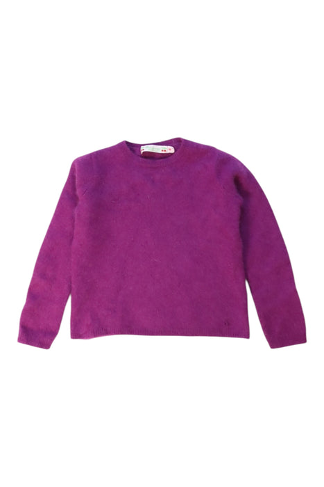 A Purple Knit Sweaters from Bonpoint in size 4T for girl. (Front View)