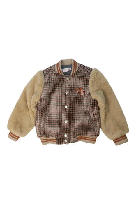 A Brown Puffer/Quilted Coats & Outerwear from Bonpoint in size 4T for girl. (Front View)