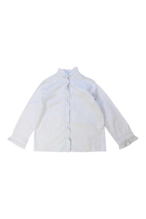 A White Long Sleeve Shirts from Bonpoint in size 4T for girl. (Front View)