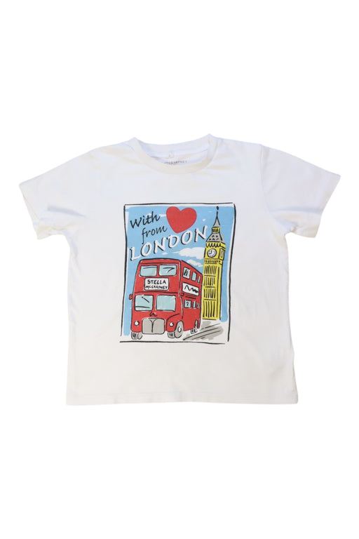 A White Short Sleeve T Shirts from Stella McCartney in size 6T for girl. (Front View)