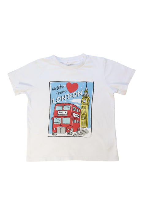 A White Short Sleeve T Shirts from Stella McCartney in size 6T for girl. (Front View)