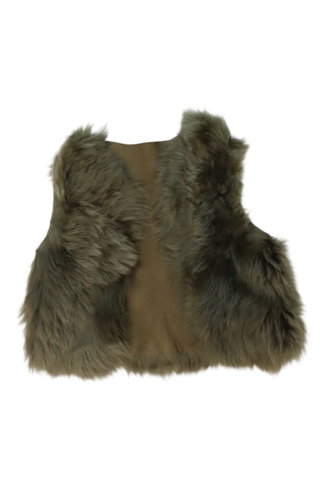 A Brown Dress Up Vests from Bonpoint in size 3T for girl. (Front View)