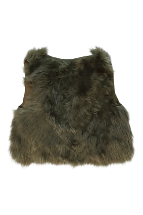 A Brown Dress Up Vests from Bonpoint in size 3T for girl. (Back View)