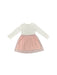 A White Long Sleeve Dresses from Guess in size 3T for girl. (Back View)