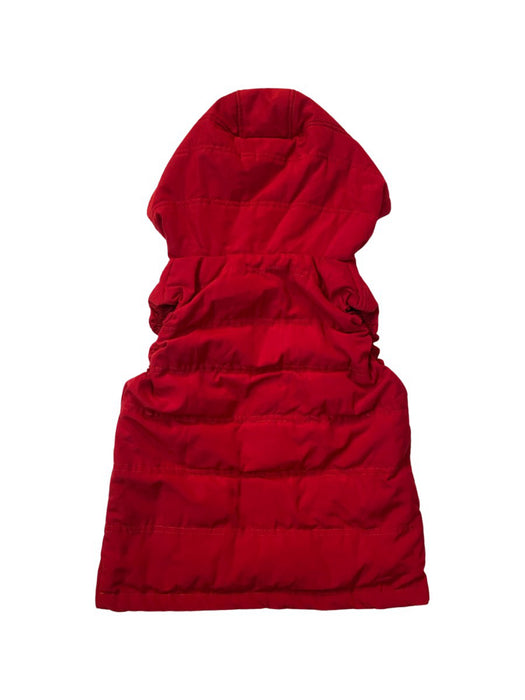 A Red Outerwear Vests from Nike in size 5T for boy. (Back View)