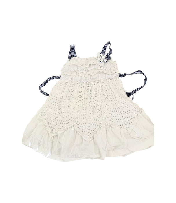 A White Sleeveless Dresses from Nicholas & Bears in size 3T for girl. (Front View)