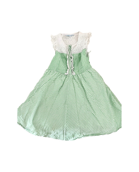 A Green Sleeveless Dresses from Nicholas & Bears in size 3T for girl. (Front View)