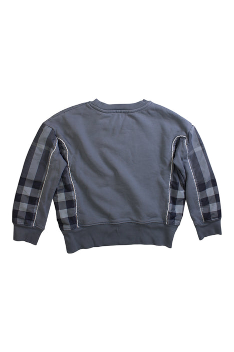 A Grey Crewneck Sweatshirts from Burberry in size 4T for boy. (Back View)