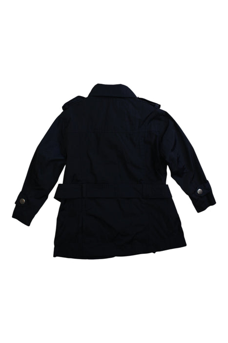 A Black Rain Jackets from Woolrich in size 18-24M for girl. (Back View)