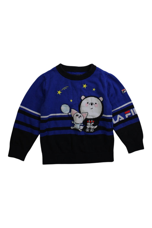 A Blue Crewneck Sweatshirts from Fila in size 4T for boy. (Front View)