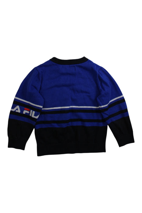 A Blue Crewneck Sweatshirts from Fila in size 4T for boy. (Back View)